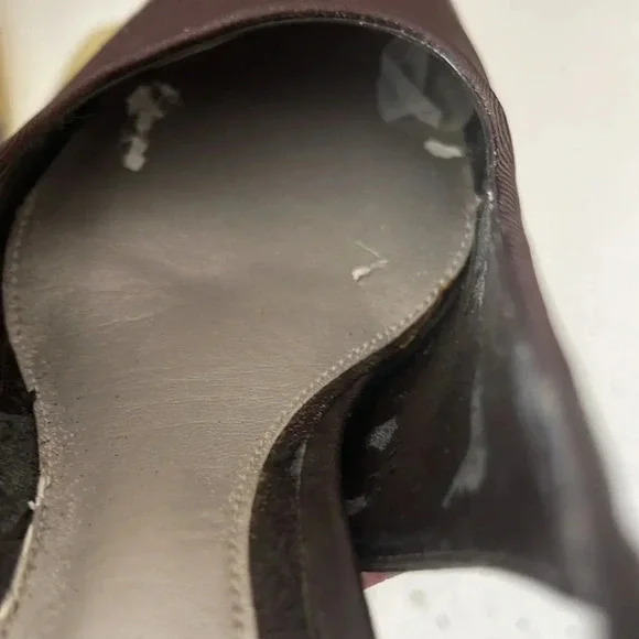 NIB NATURALIZER WOMEN'S ALENA BROWN LEATHER SLINGBACK HEELS Size 7WW NIB - Picture 15 of 16